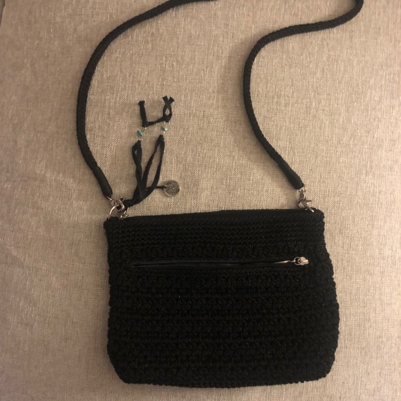 The Sak Black Tassel Crochet Crossbody - Picture 2 of 3